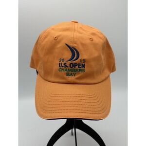 2015 U.S. Open Chambers Bay Orange Hat USGA‎ Member Cap Adjustable Strap Back
